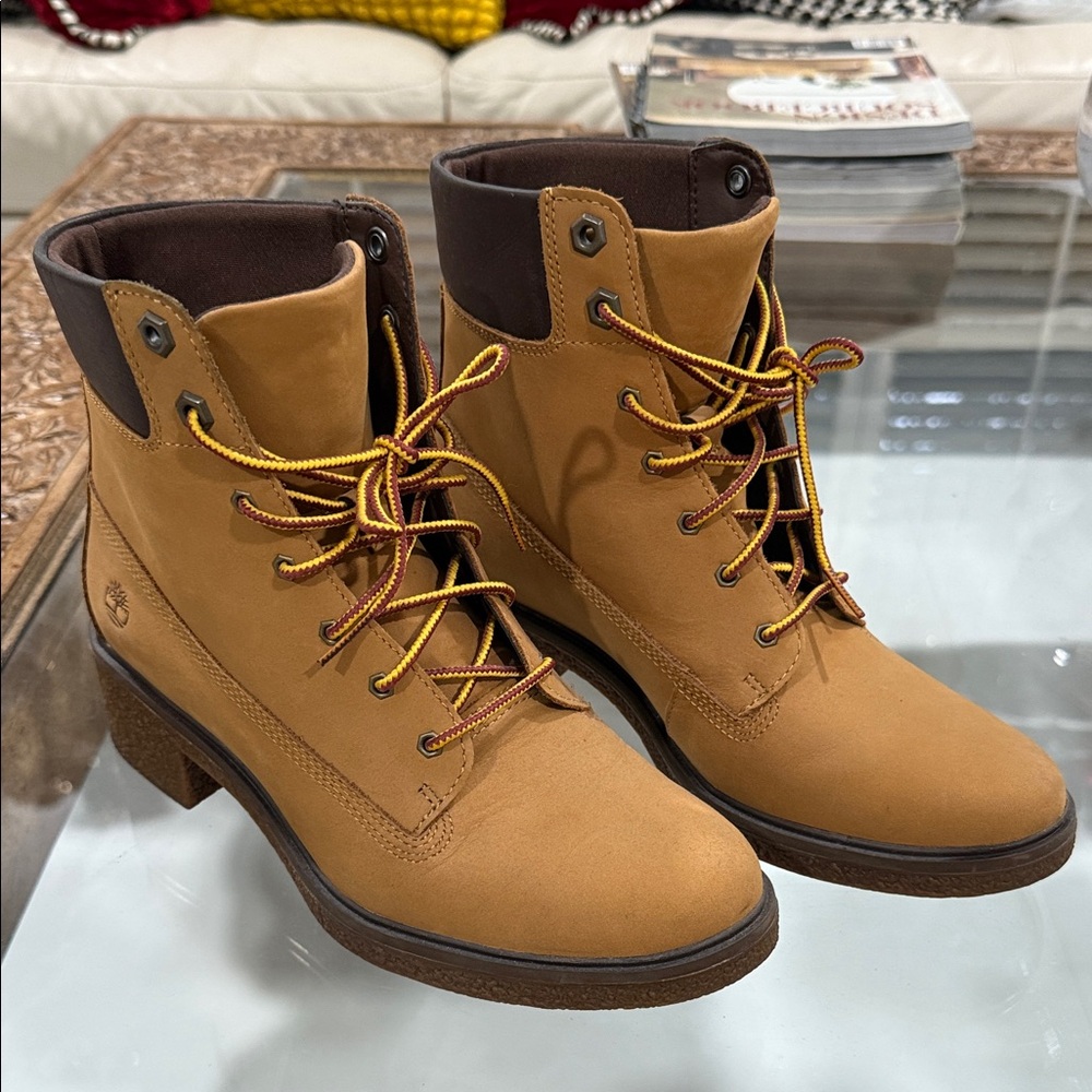 Timberland Women's Brown Lace-Up Boots